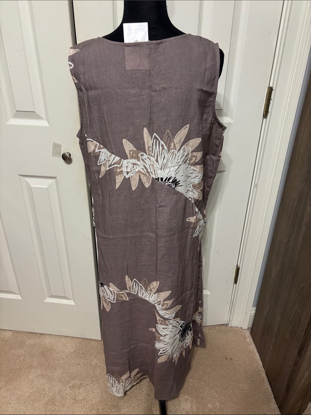 Coldwater Creek Bold Impressions Petite Linen Dress - Picture 6 of 10
